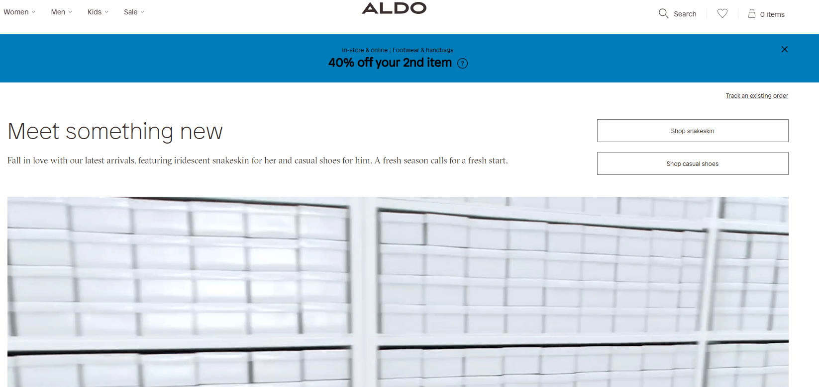 Aldo优惠码2024 Labor Day劳工节精选鞋包第二件6折促销满额免邮